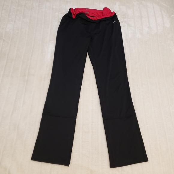 Fila Wide Straight Leg Yoga Track Pants - Picture 2 of 14